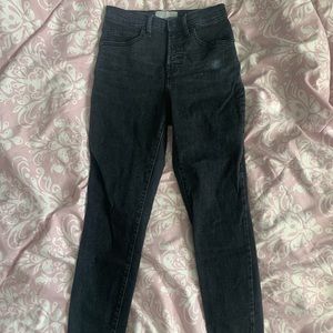 Everlane Skinny high waisted black jeans